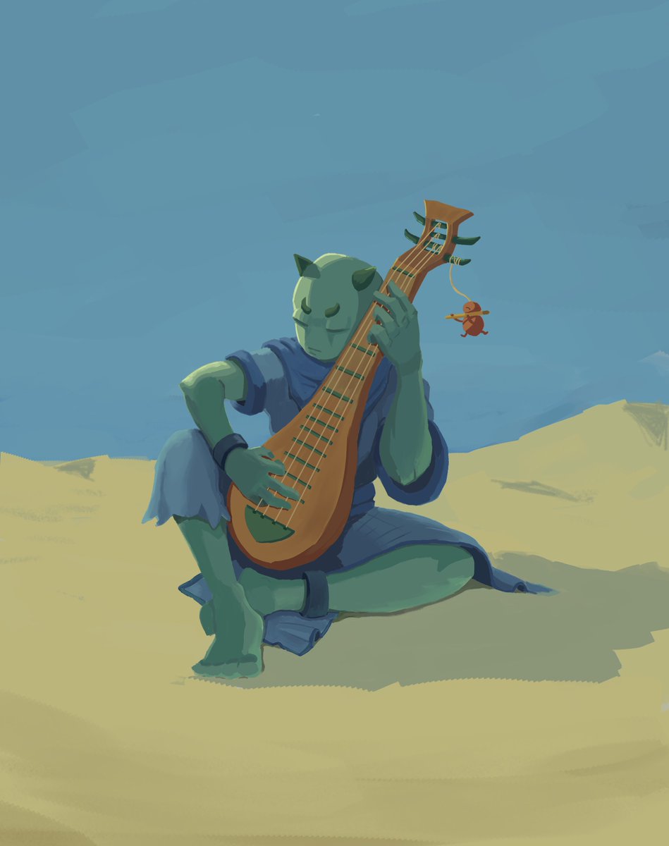 Brojang9's tweet image. Bard ! 

#painting #conceptart