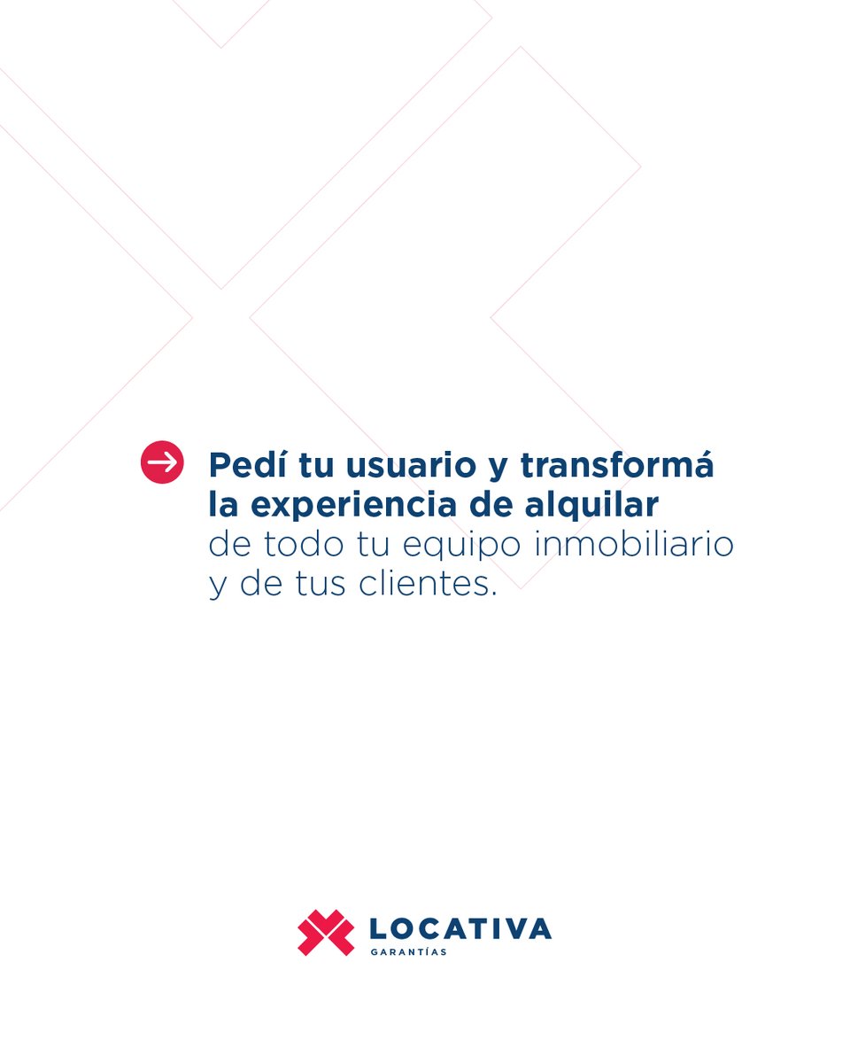 LocativaOk's tweet photo. ¿Estás listo para transformar la experiencia a la hora de alquilar? 🚀

✅ Pedí tu usuario y cerrá más operaciones con respaldo, en menor tiempo. https://t.co/eWy27XDN7y