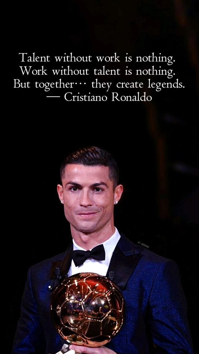 Discipline1585's tweet image. Talent is just the starting point; discipline is the finish line. Cristiano Ronaldo didn't become the best by accident—he outworked everyone when the cameras were off . In AI development and in life, there are no shortcuts to the top.📈 #CR7 #NoExcuses #Mindset