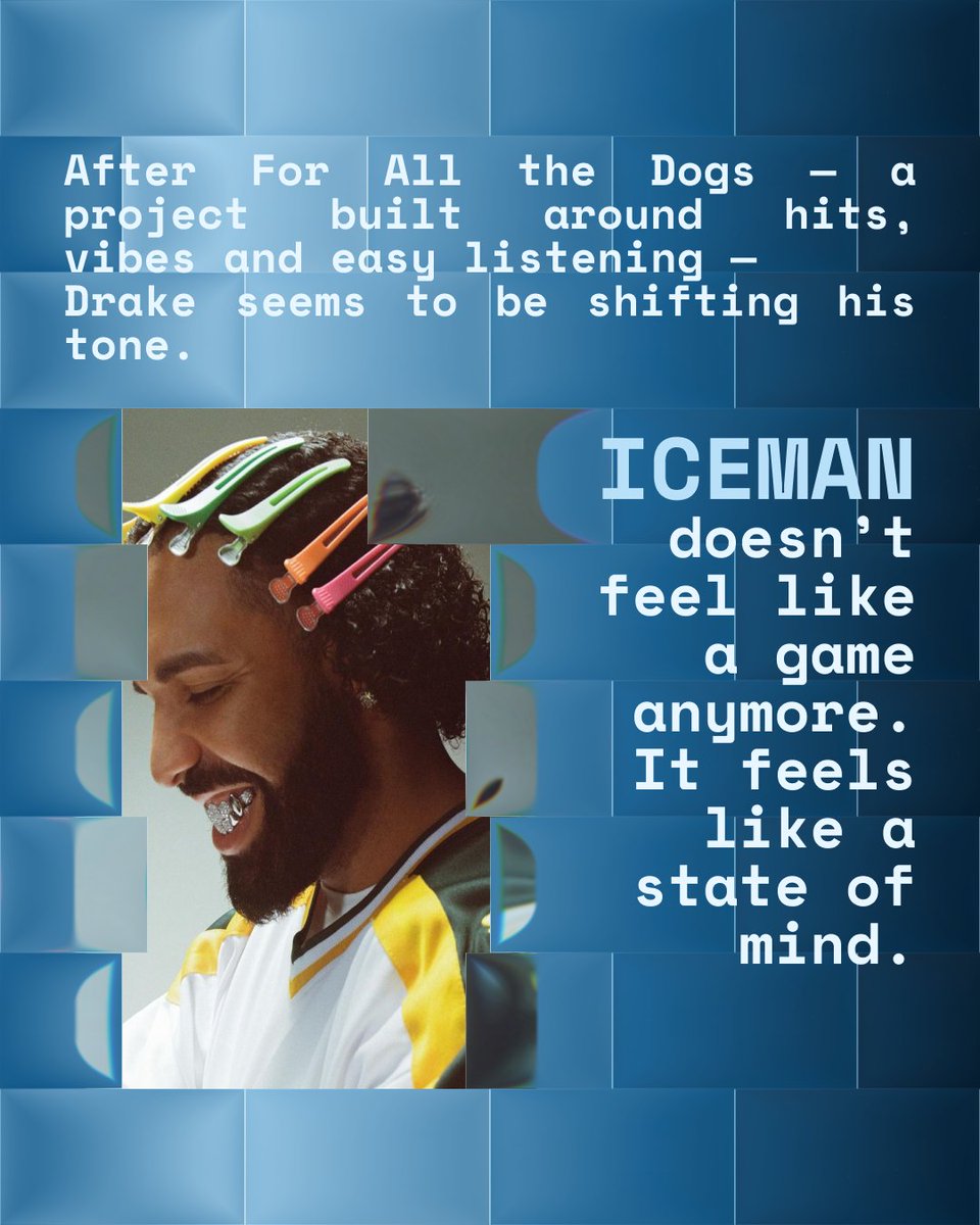 Popcorn1147092's tweet image. New Drake album feels colder than ever 🧊
less emotion — more meaning #drake #iceman #newalbum #hit #music