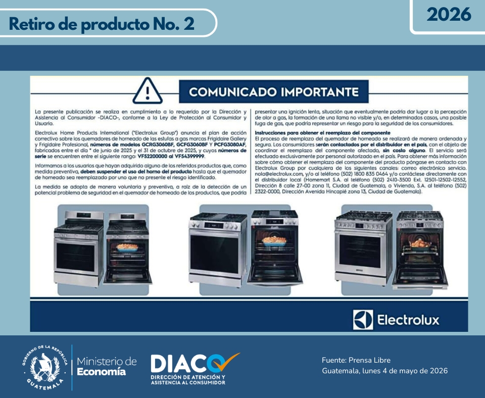 #Importante| Retiro voluntario de producto del mercado.
#DiacoTeRespalda