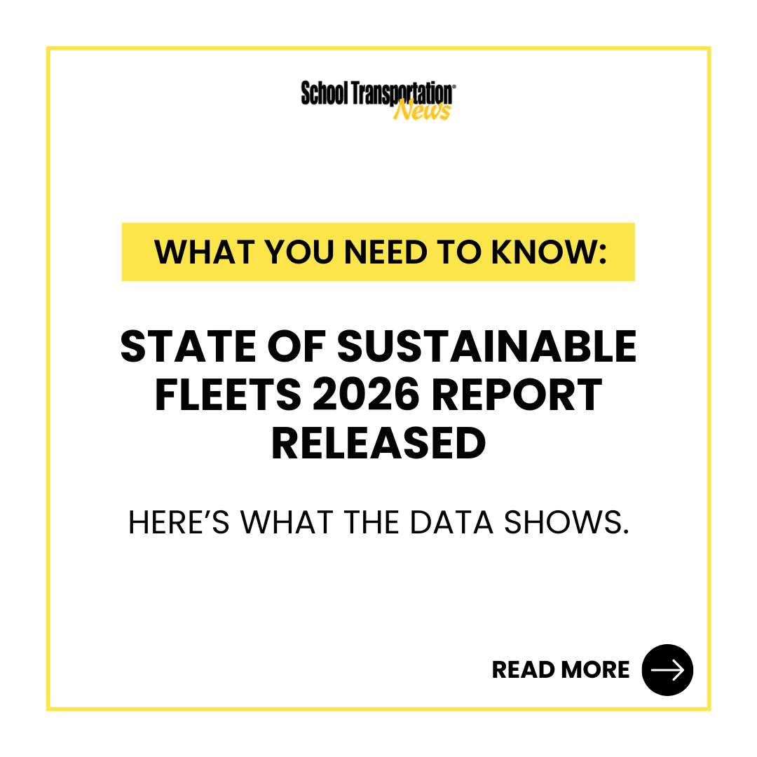 STNMagazine's tweet image. The 2026 State of Sustainable Fleet Report has been released! Stay tuned for an article on the report at stnonline.com.

Recap the 2025 Report in Ep. 256 of the School Transportation Nation Podcast: zurl.co/ub47h 

#CleanEnergy #Fleets @TRC_Companies