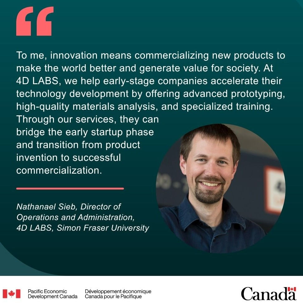 PacifiCanEN's tweet photo. We’re celebrating #CanadianInnovationWeek!

Our investments are fueling innovation across #BC &amp; leaders from @AbcmiNews, @ForesightCAC, @lifesciences_bc, @moment_energy, @OceanRobotics &amp; @SFU’s @4D_LABS inspire us with what innovation means to them.

Swipe for more 👉

#CIW26