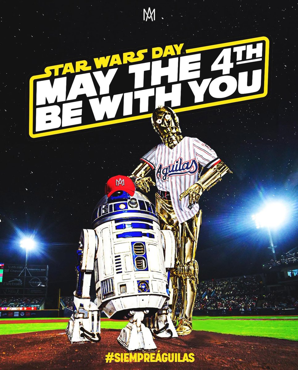 AguilasDeMxli's tweet photo. ¡Que la fuerza siempre los acompañe Familia Emplumada!✨🦅

#SiempreÁguilas
#MayThe4thBeWithYou
##StarWarsDay https://t.co/SG451qLL9p