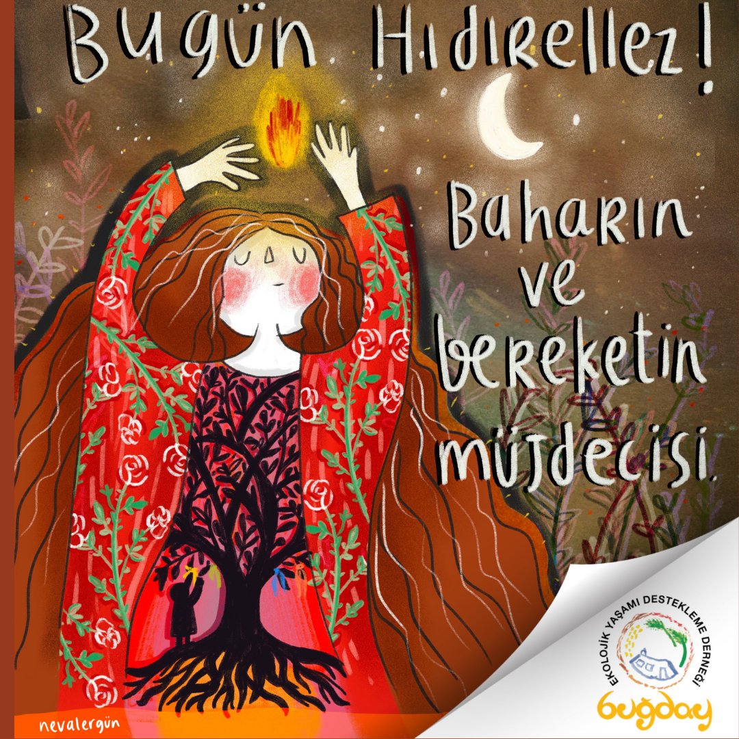 BugdayDernegi's tweet photo. Doğanın bereketi sizinle olsun. 🔥💧🌱☁️

İllüstrasyon: Neval Ergün @nevarneval 

#BuğdayDerneği #Hıdırellez #DoğaTakvimi #Bahar https://t.co/F4NhIhF1KU