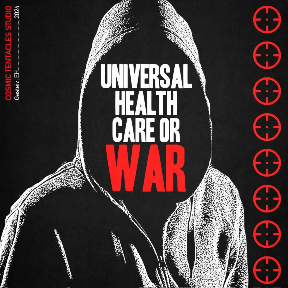 anarchosticky's tweet image. "Universal healthcare or war" (ENG: English)

Source: instagram:@cosmic_tentacles

Original: …way.ipfs.anarchiststickersarchive.org/ipfs/bafybeiez…

Permalink: anarchiststickersarchive.org/stickers/7768 

#anarchism #stickers #archive