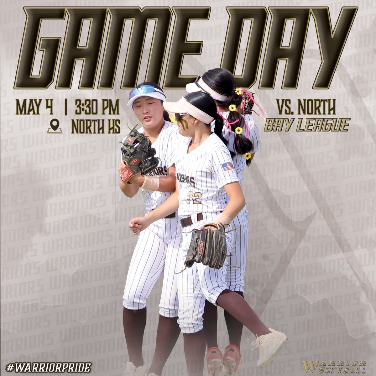 WestHS_softball's tweet image. Last regular season game this afternoon vs. North. #letsdothis #warriorpride