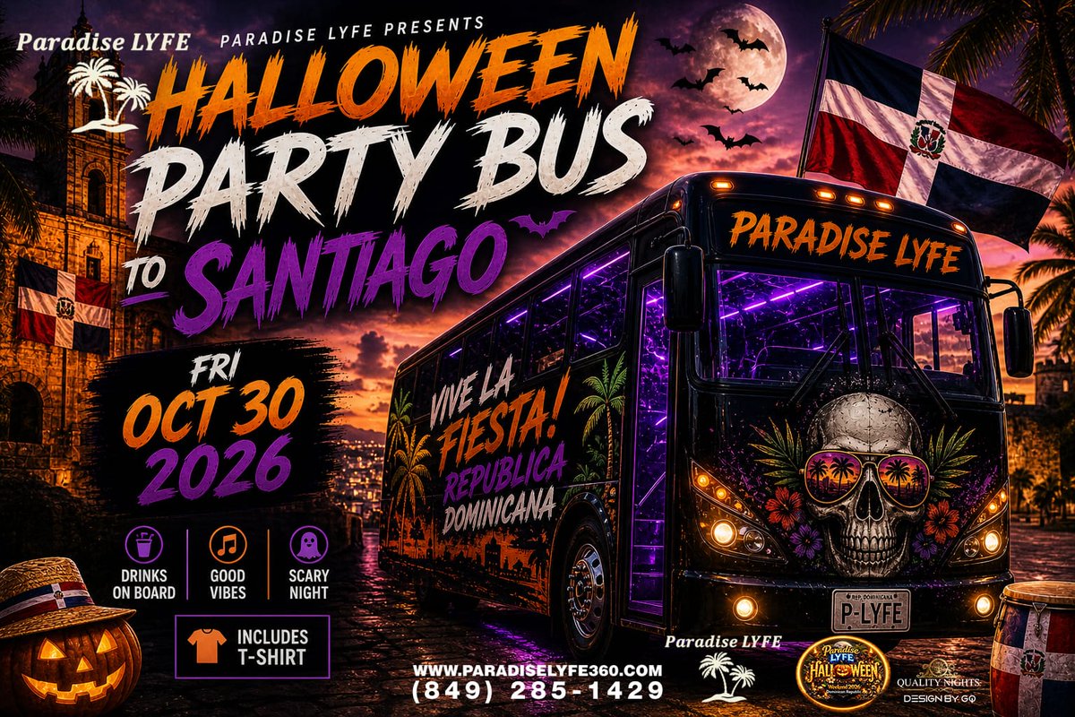 Mr_flipflop78's tweet image. Paradise LYFE 🌴 Halloween 🎃 2026 in Sosua 🇩🇴  Get Yo Tix Now  #sosua #dominicanrepublic #halloween #turnup #paradiselyfe #halloween2026 #eventalert #partyinparadise #halloweenweekend