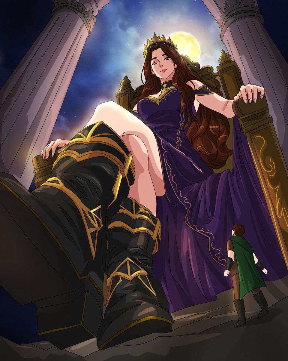 AvaloraKnight's tweet photo. I’m really happy to make this for you, Edge❤️

#CoverArt #giantess  #Illustration #BigAndSmall https://t.co/WMROxw2C6s