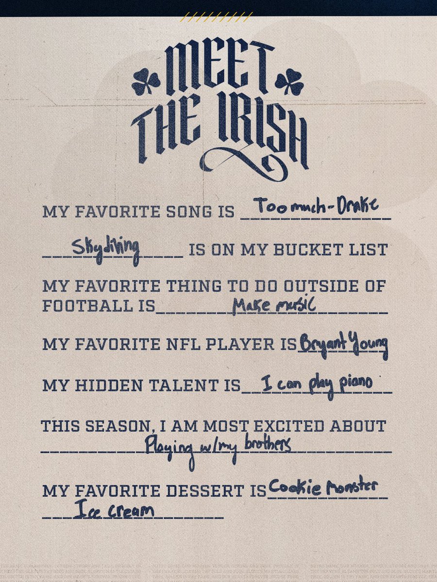 Notre Dame Football tweet media