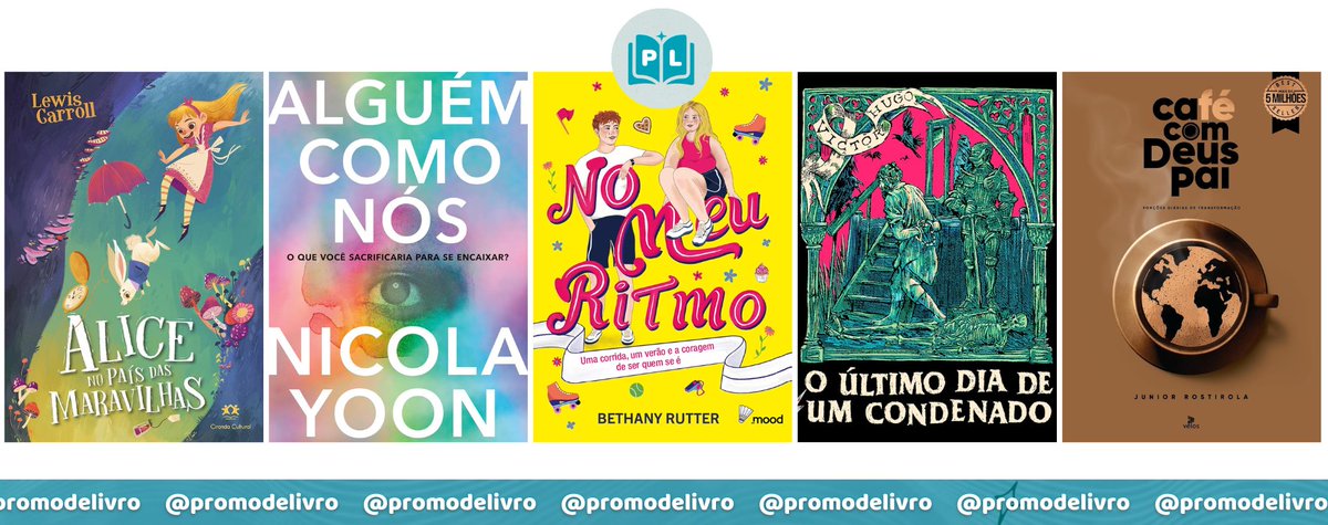 promodelivro's tweet photo. 💛 Baratinhoooos  

📚Alice no país das maravilhas
💵R$10,38
🛒https://t.co/x6gQpQjbRN

📚Alguém como nós
💵R$13,36
🛒https://t.co/AsW4GPN5TA

📚No Meu Ritmo
💵R$14,60
🛒https://t.co/PQ6OnhvBK5

📚O último dia de um condenado
💵R$18,67
🛒https://t.co/4RmWL94Vds

📚Café com Deus Pai
💵R$19,12
🛒https://t.co/acYAKCH6dE