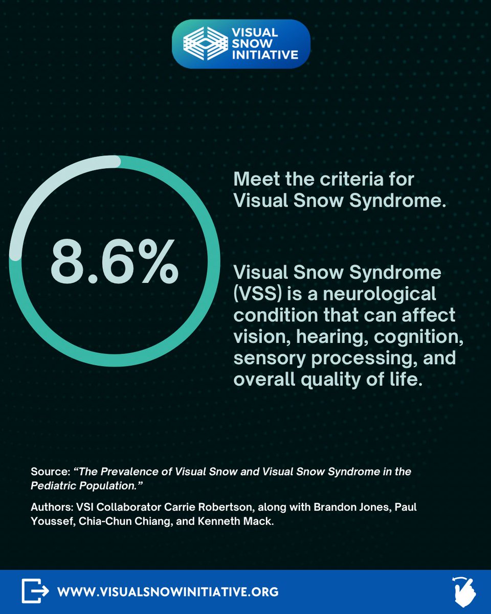 Visual Snow Initiative tweet media