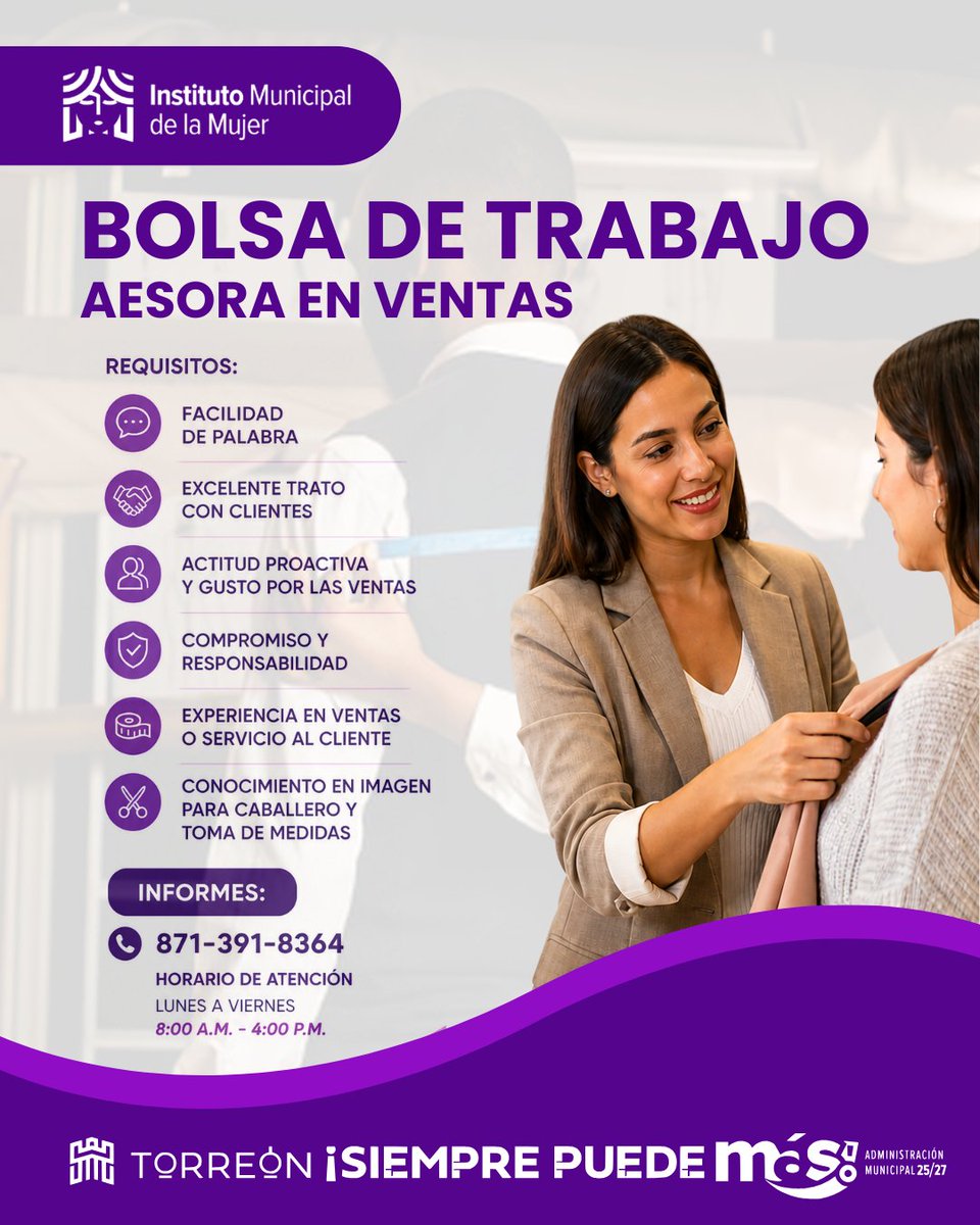 Instituto Municipal de la Mujer de Torreón tweet media