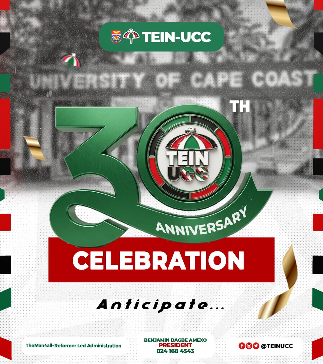 tein_ucc's tweet photo. 🇵🇸THE COUNTDOWN BEGINS! 🇵🇸

Something big is on the horizon…......................

A legacy of unity, leadership and resilience is about to be celebrated in grand style!

TEIN-UCC@30.
Three decades of impact, growth and unwavering commitment to the cause.
©️ 𝐓𝐄𝐈𝐍–𝐔𝐂𝐂. https://t.co/PXNeOhZrsw