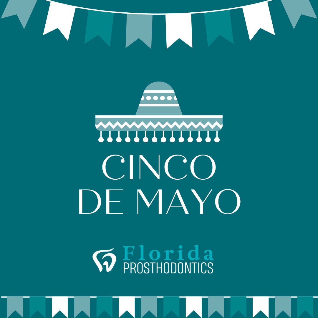 FloridaProstho1's tweet photo. Get ready to celebrate Cinco de Mayo tomorrow with all of us at Florida Prosthodontics! 🦷Celebrate the moments that make you smile ✨

Book your appointment by visiting the link in our bio (FB: https://t.co/pd8vrE5Hwp) https://t.co/6C0VDUHD9a