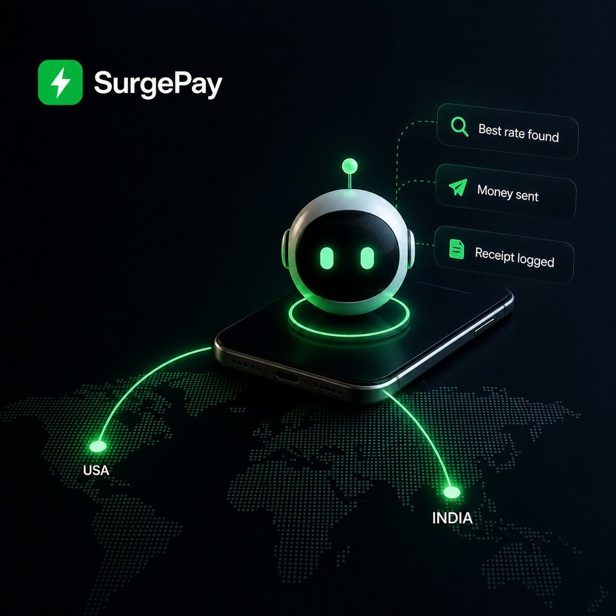 surgepayxyz's tweet photo. When AI agents handle your money transfers…

Do you care which app it uses

Or just that it arrives fast, at the best rate? https://t.co/kdtkaIWp3B