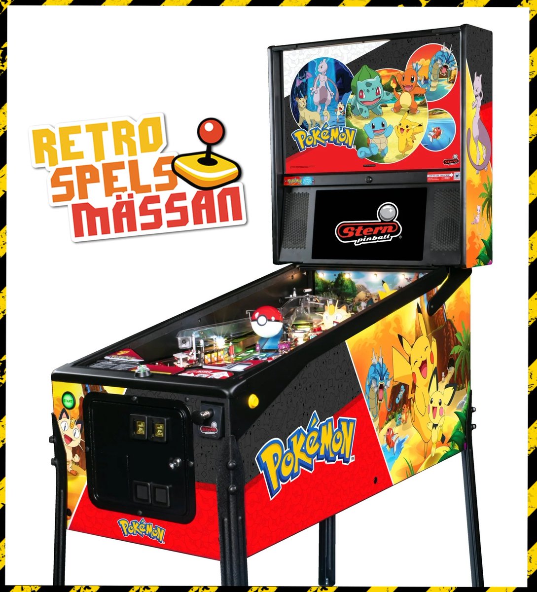 RSMGBG's tweet image. Pokemon Pinball från Stern kommer finnas på mässan!
@redstone_pinball gotta catch em all!

#sternpinball #pinball #arcade #retrogames #göteborg
