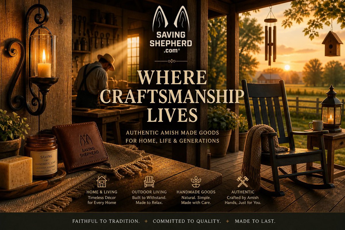 SavingShepherd's tweet image. Where craftsmanship lives - made by hand, built to last &amp;amp; created to bring warmth, purpose, and timeless beauty back into your home.
SavingShepherd.com
🙌❤🇺🇸
#savingshepherd #handcrafted #MadeInUSA #amishmade #amish #rustichome #simpleliving #buybetter #shopsmallbusiness