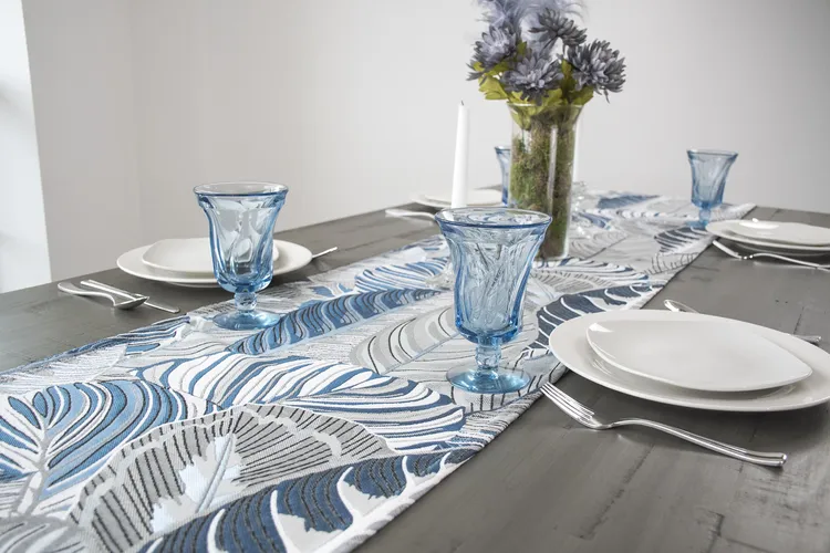 LinensArtThings's tweet photo. The chenille beach shell blue and gray table linens will make an interesting table display for any modern or farmhouse décor. Its bright colors have a layered look of colorful feathers with different mixtures of lines and shapes that gives off a beautiful shiny sheen to brighten each placemat. Add color to your bedroom dresser or nightstand. Also, use the back of a chair or sofa to add color! #linens #doilies #tablecloths #tabletopper #homedecor #homedesign #tablelinens #tablerunner #cloths #art #lace #LAT #linensartandthings Shop Now: https://t.co/sgVen3Ns4u