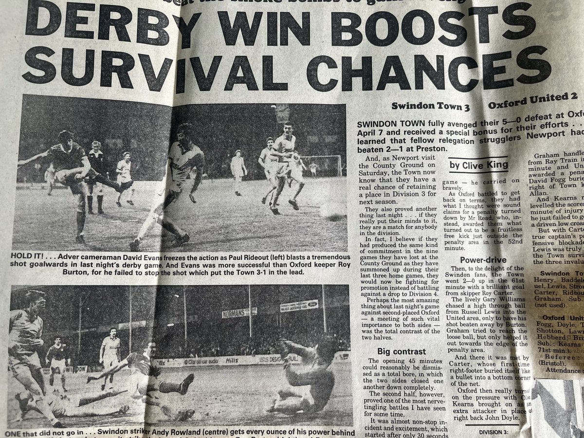 Old Swindon Programmes tweet media