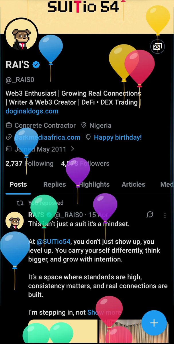 It’s my Balloon Day 🎈 

Happy Birthday to me 🎂