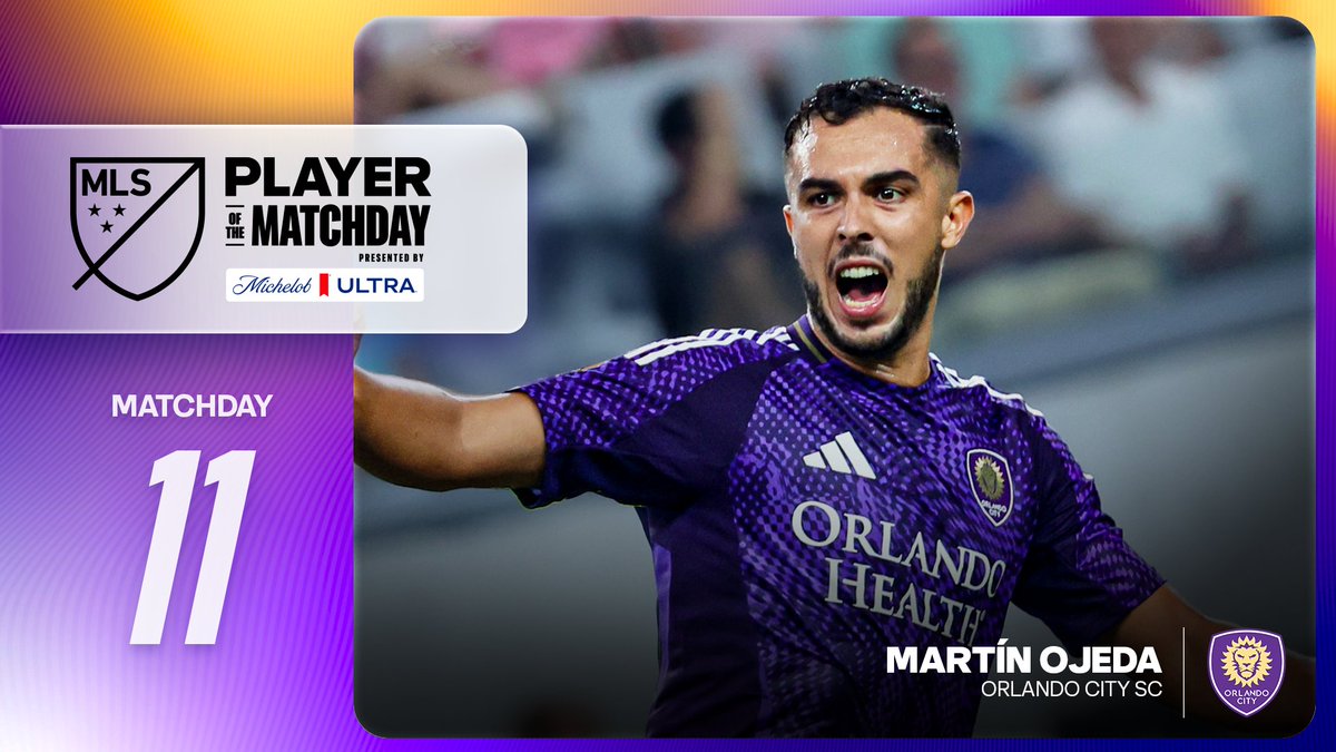 Soccerwriter's tweet image. LEAGUE HONORS: #OrlandoCity’s #Ojeda named #MLS Player of Matchday 11

frontrow.soccer/wrkpz