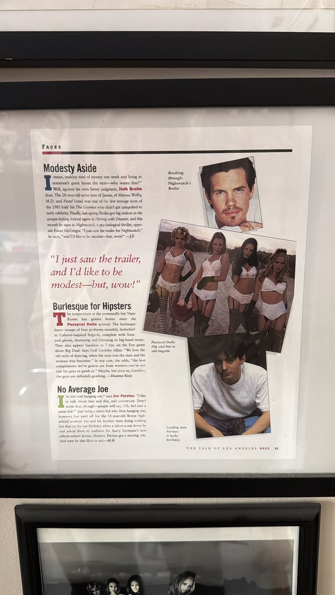 LindsleyAllen's tweet photo. @dkizis hello! I’m so happy I found you on-line. You did an article on us - the original @ThePussycatDoll and I would love to have the magazine / article. Can you help?! The one page hangs in my office. Thank U 🐾👠💕 https://t.co/r9yHkrJzP6