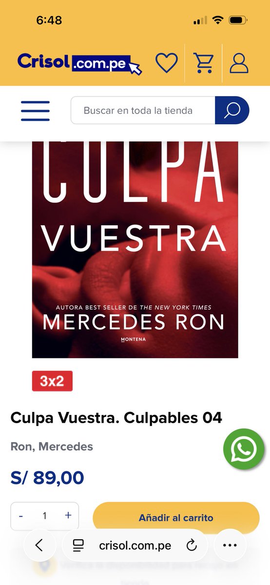 ya está culpa vuestra en crisol 😭😭😭 y está en 3X2 auxilio!!!!!!!