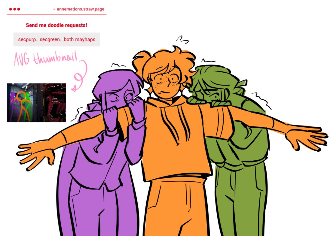 _Annemations's tweet photo. this thumbnail lives in my brain im ngl
(closing my requests bc of exams soon so im working thru the pileup)
#alanbecker #secpurp #secgreen (how da hell do u tag the three of them) https://t.co/leUvEcqfSg