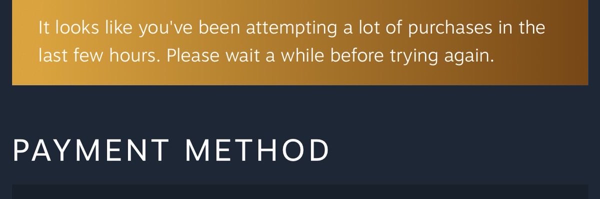 ChastyVT's tweet photo. Im trying to fucking buy ONE 
“You’ve been attempting a lot of purchases” Yeah maybe let ONE actually go through?? https://t.co/rcOuIEj12G