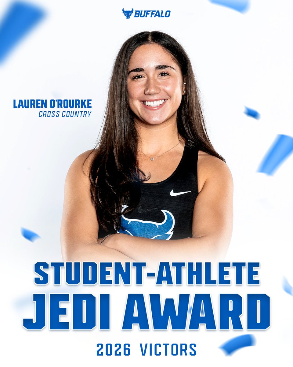 UBAthletics's tweet photo. The fourth annual Justice, Equity, Diversity and Inclusion (JEDI) award goes to Lauren O'Rourke, Paris Welker, Holly Kemp and Smaranda McNerney! 

#TheVictors2026 https://t.co/sjep2wNcjt