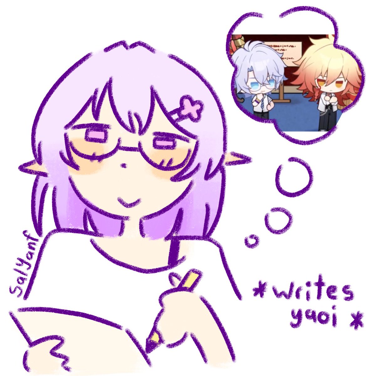 SalYanf's tweet photo. Castorice my fav writer #Castorice #HonkaiStarRail https://t.co/I5xmftPyHV