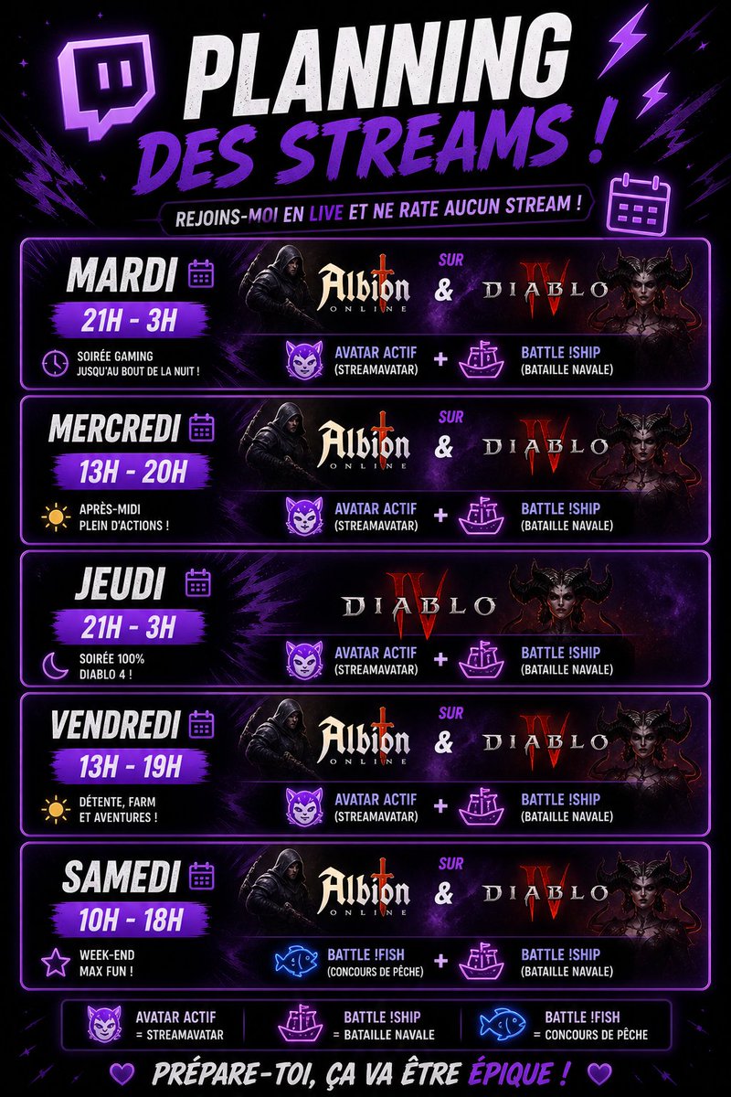 wales27forever's tweet photo. Nouveau Planning - Nouvelle Aventure @albiononline @Diablo @Diablo_FR  Rdv sur https://t.co/OToEAfCg3m https://t.co/oaqk3pIJ4u
