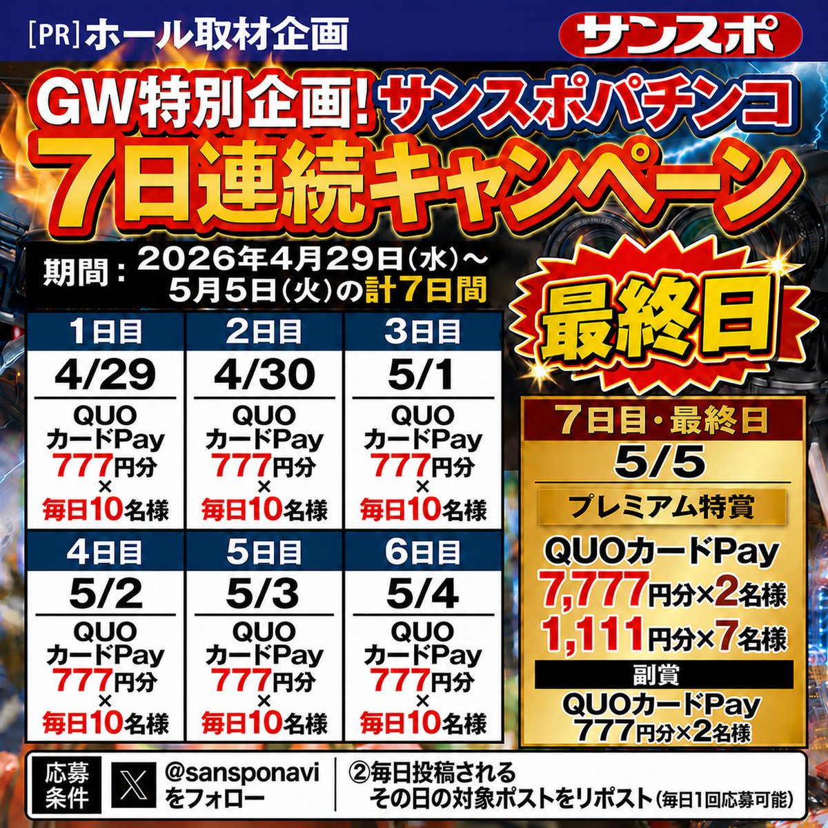 【サンスポ パチンコ】ホール取材ナビ tweet media