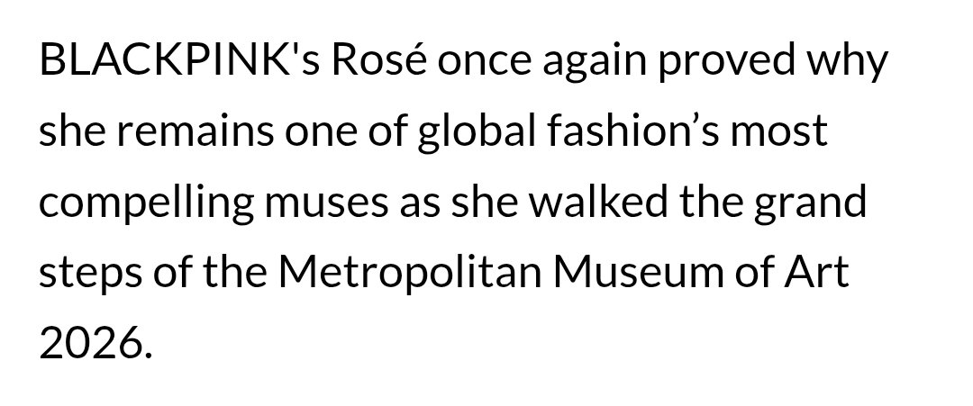 NumberOnesNews's tweet photo. Rosé once again proved why she remains one of global fashion’s most compelling muses as she walked the grand steps of the Metropolitan Museum of Art 2026.
🔗:https://t.co/Y1A4PrMaeO

ROSÉ MET GALA
#ROSÉ #MetGala
#MetGala2026 https://t.co/9jYbDbt82v