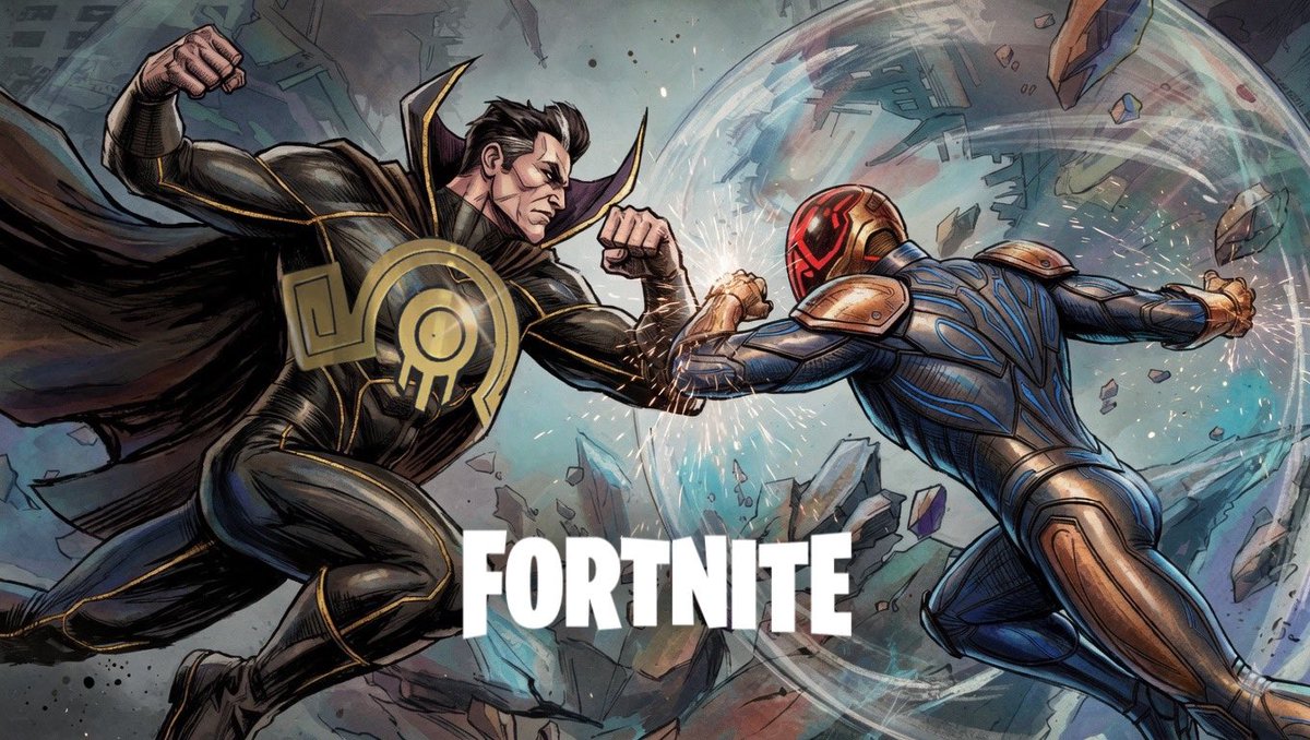 ClebehOFF's tweet image. Geno vs the foundation fortnite @fortnite #fortnite #ForniteArt #fanart