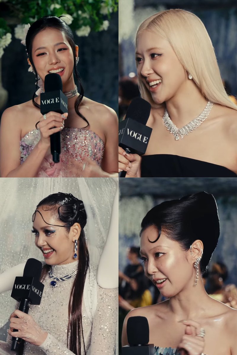 blinkadaph's tweet photo. all blackpink members interviewed at 2026 met gala THE BIGGEST GIRLGROUP 

BLACKPINK AT MET GALA
#BLACKPINKxMETGALA2026 https://t.co/kZNnvfsYTv