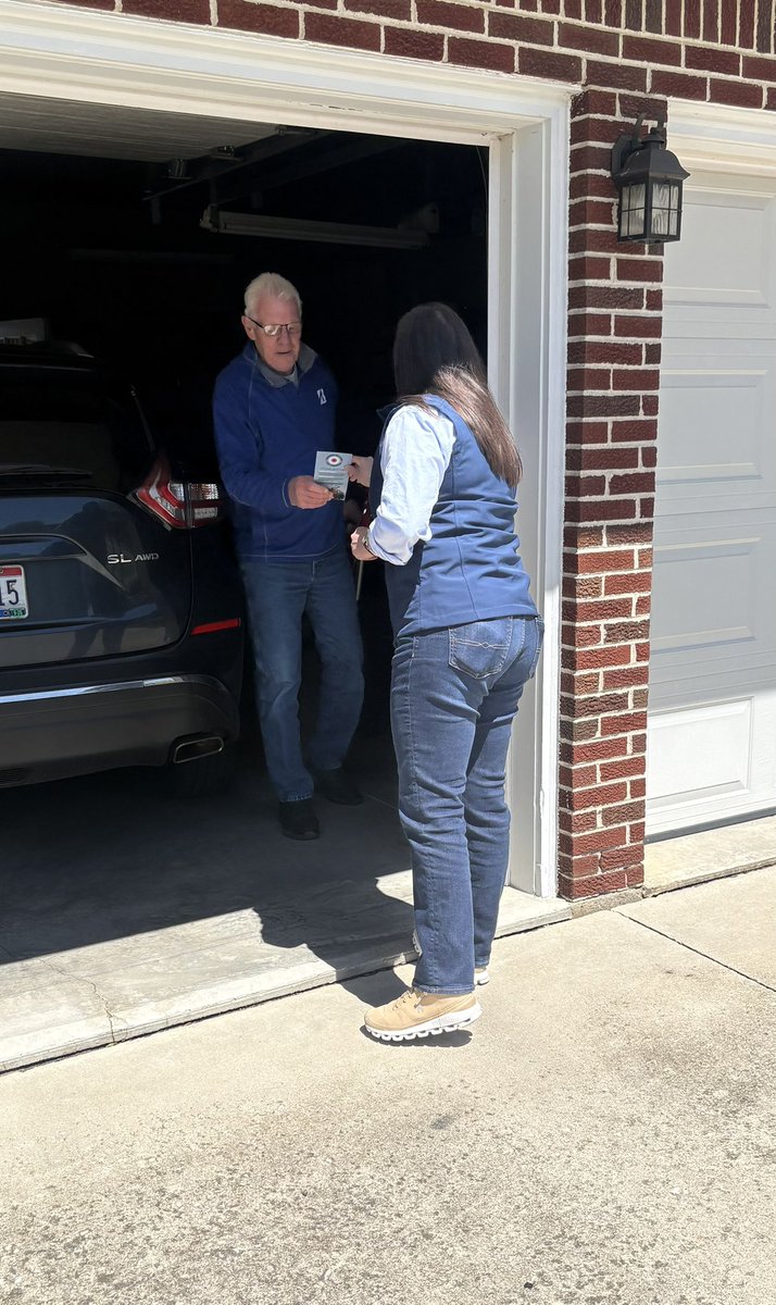 TeamSheahan's tweet photo. Spent Election Eve talking to voters in Napoleon!

Henry County will be crucial in finally retiring Marcy Kaptur. 

VOTE SHEAHAN tomorrow and let’s get to work! 

Polls are open from 6:30am - 7:30pm

Find your polling location here:
https://t.co/z3bmLi6Xbm https://t.co/3BJ47FFT60