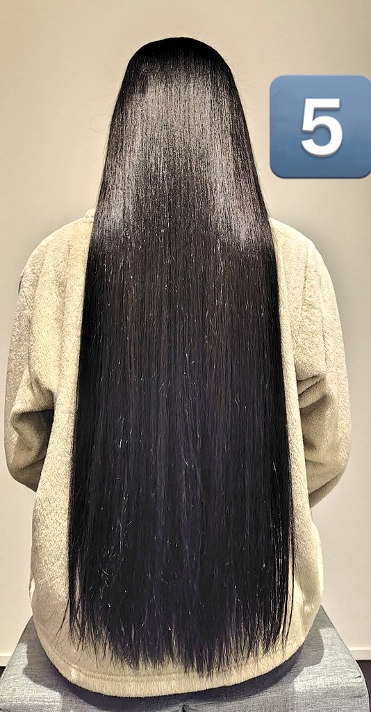 blacksilkyhair's tweet photo. 4ヶ月おきの経過
2025年5月
2025年9月
2026年1月
2026年5月

メンテナンスカットしたので少し切れてますがまだ伸ばしています
限界に挑戦中
#たかみ記録 https://t.co/qll6g9LUx3