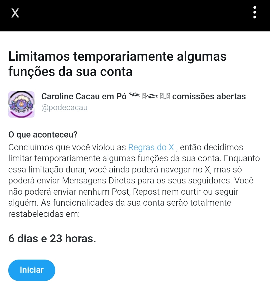 Carol Cacau em Pó reserva 𓆝 ⃟𓆟 tweet media