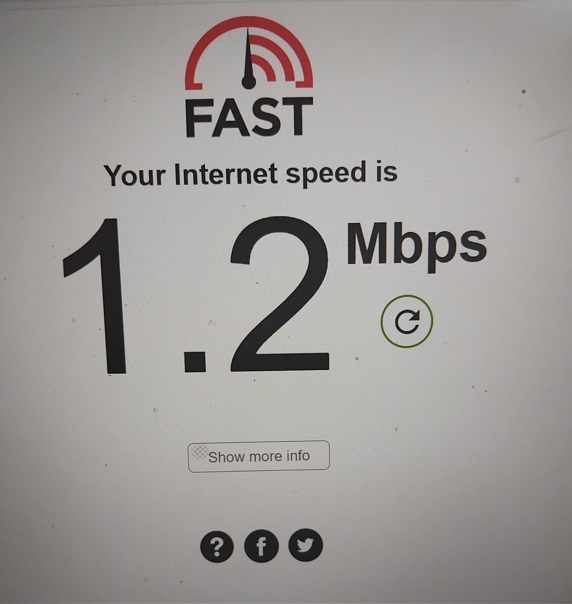 Hey <a href="/SafaricomPLC/">Safaricom PLC</a> supposed to have 80mbps see what am having to struggle with. Jamani what's going on