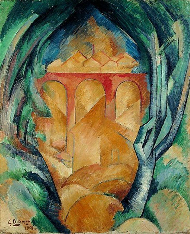 Georges Braque - The Viaduct at L'Estaque, 1908. Oil on canvas 
#art #arts #finearts #painter