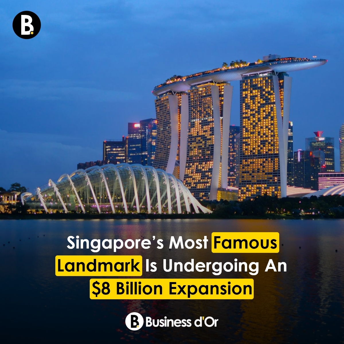 BusinessdOr's tweet image. Marina Bay Sands, the iconic symbol of Singapore’s modernism, has officially broken ground on a massive expansion featuring a fourth tower and a 15,000-seat arena. Designed by 87-year-old architect Moshe Safdie.

#marinabaysands #singapore #architecture #moshesafdie #businessdor