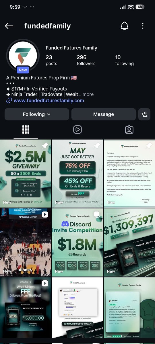 FaroukBL's tweet photo. @fundedfamily Done ✅ https://t.co/0FGl5ssqmz