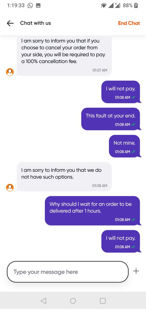 thatfilmyguy's tweet photo. @SwiggyCares disgusting behaviour. Shame on you. https://t.co/wzeducxdYX