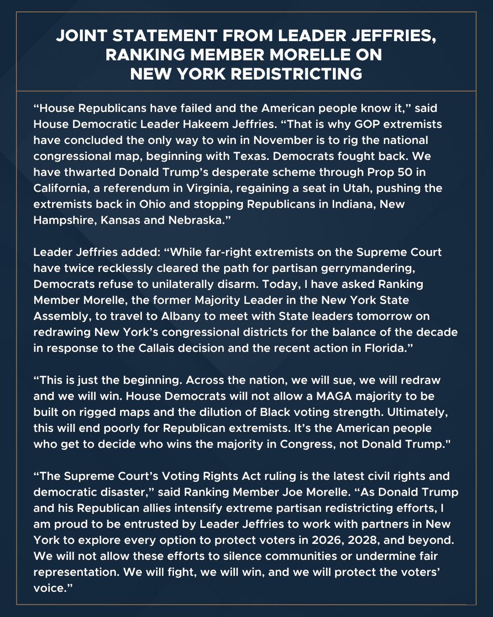 Hakeem Jeffries tweet media