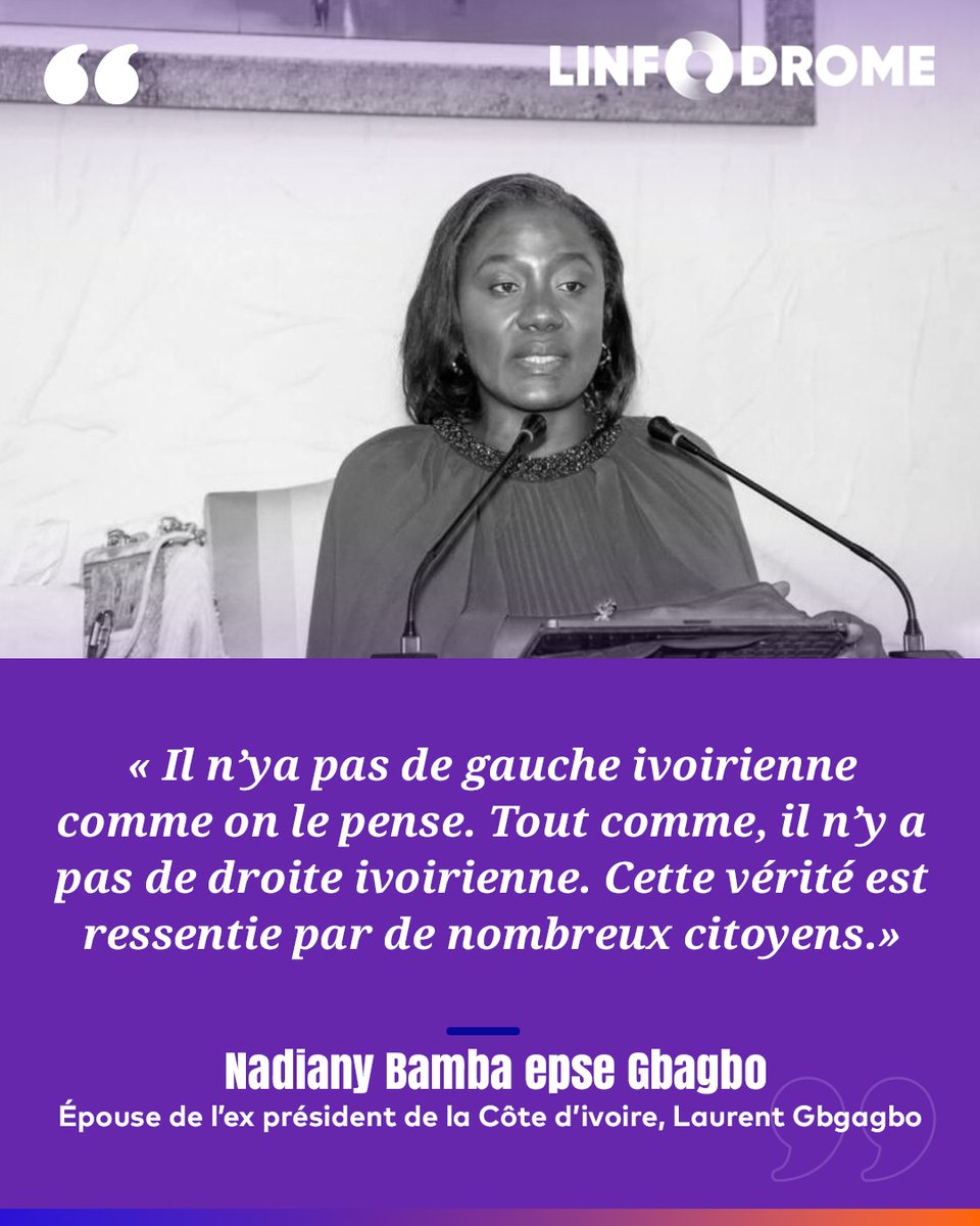 Linfodrome's tweet image. Nady Bamba critique le concept de « gauche ivoirienne » en affirmant qu'en Côte d'Ivoire, les notions de gauche et de droite sont abstraites.

Elle estime que la politique se base plus sur des figures historiques que sur des idéologies. ⤵️ ⤵️ ⤵️

#Linfodrome