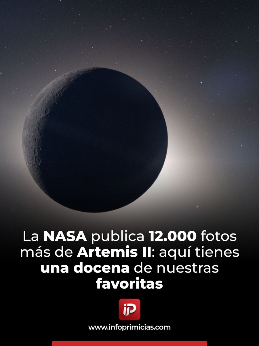 infoprimiciasec's tweet image. NASA comparte más de 12.000 fotos de Artemis II: estas son 12 favoritas desde Orion y la Tierra. #ArtemisII #NASA #Espacio Revise los detalles 👉 facebook.com/12212194969523…