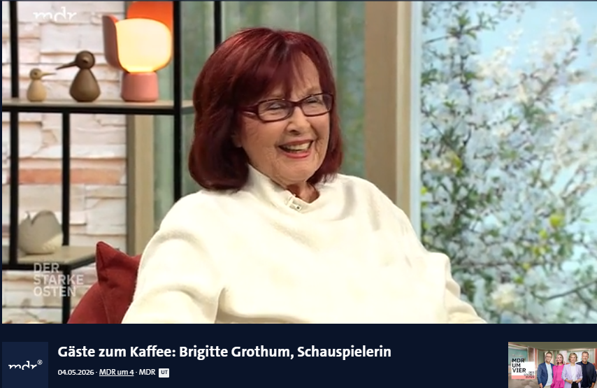 66_RP_ORIGINAL's tweet photo. 📺
Die in Dessau geb. Schauspielerin u. Synchronsprecherin
Brigitte Grothum (91),
u.a. bekannt a.d. Edgar-Wallace-Krimis i.d.#60s,
u. "Drei Damen vom Grill" (1977-92)
war heute in "MDR um 4 - Gäste zum Kaffee".
Video (bis 4.5.2027):
https://t.co/9mgn4uD5Hi
https://t.co/EuFU1JwlTf https://t.co/tWJl2FdMn5