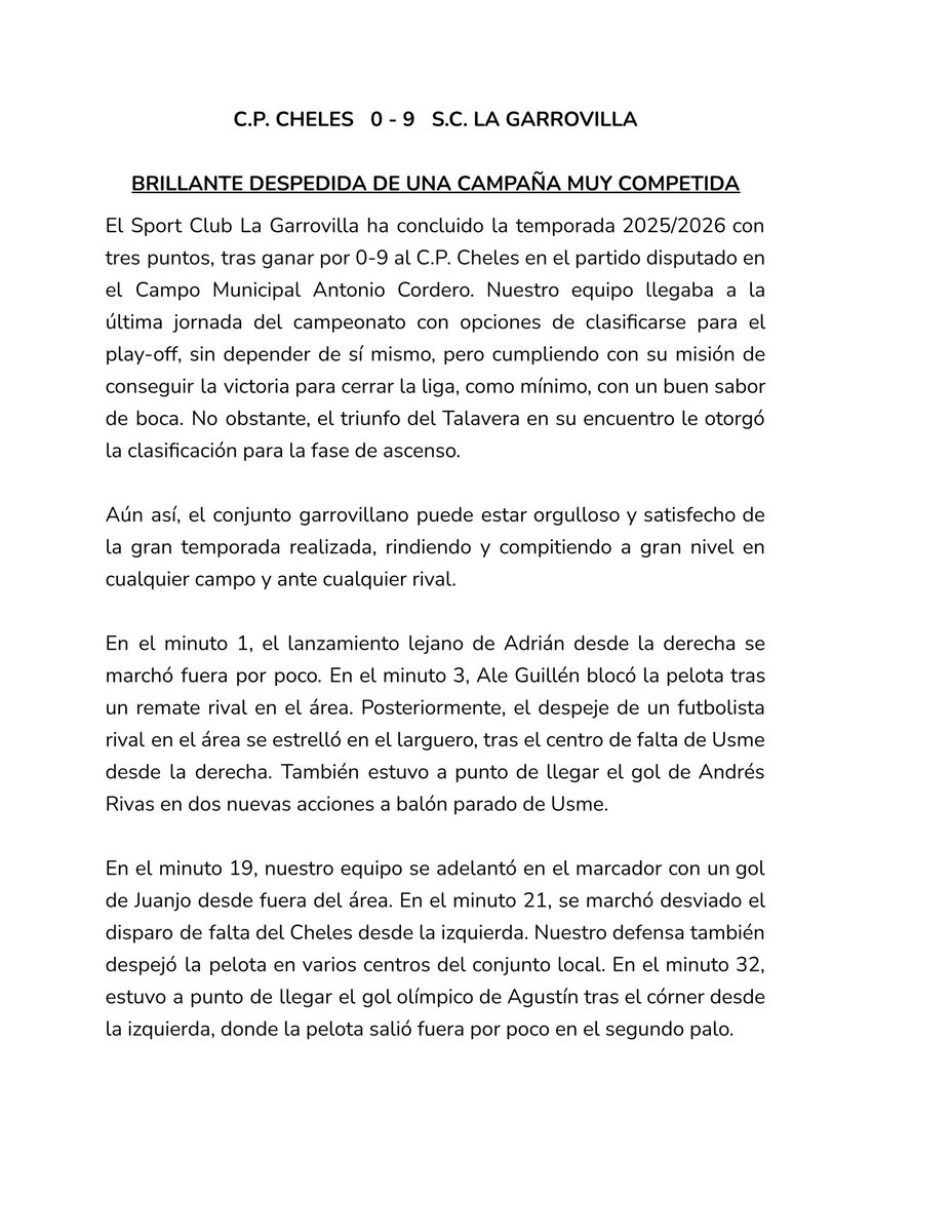 S. C. La Garrovilla tweet media